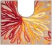 Badematte >ART< in orange/beige, 100% Polyacryl SUPERSOFT - 60x50x2cm (LxBxH)