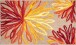 Badematte >ART< in orange/beige, 100% Polyacryl SUPERSOFT - 120x70x2cm (LxBxH)