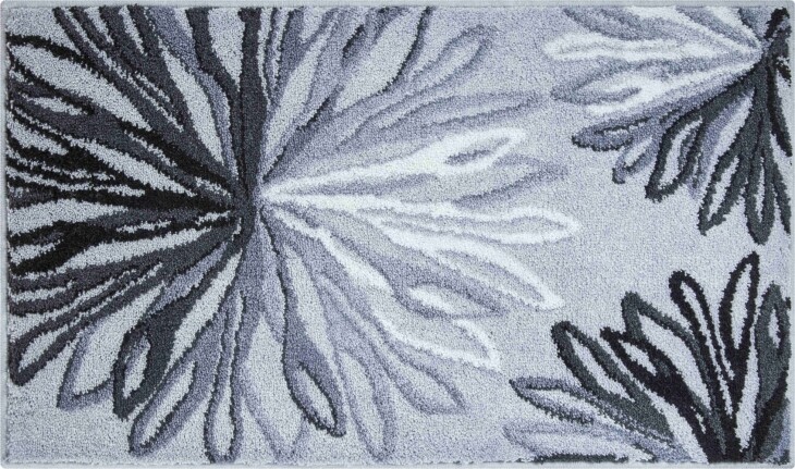 Badematte >ART< in anthrazit/grau, 100% Polyacryl SUPERSOFT - 120x70x2cm (LxBxH)