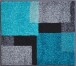 Badematte >ATALA< in türkis, 100% Polyacryl SUPERSOFT - 60x50x2cm (LxBxH)