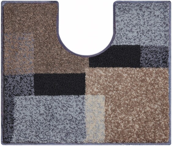 Badematte >ATALA< in taupe, 100% Polyacryl SUPERSOFT - 60x50x2cm (LxBxH)