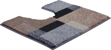Badematte >ATALA< in taupe, 100% Polyacryl SUPERSOFT - 60x50x2cm (LxBxH)