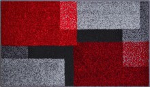 Badematte >ATALA< in rot, 100% Polyacryl SUPERSOFT...