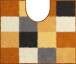 Badematte >BONA< in gelb, 100% Polyacryl SUPERSOFT - 60x50x2cm (LxBxH)