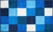 Badematte >BONA< in blau, 100% Polyacryl SUPERSOFT - 100x60x2cm (LxBxH)