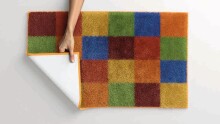 Badematte >BONA< in multicolor , 100% Polyacryl SUPERSOFT - 120x70x1,8cm (LxBxH)