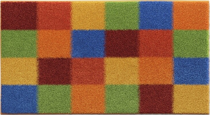 Badematte >BONA< in multicolor , 100% Polyacryl SUPERSOFT - 140x80x1,8cm (LxBxH)