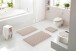 Badematte >CAFFI< in beige, 100% Polyester MAGICSOFT - 60x50x1,8cm (LxBxH)