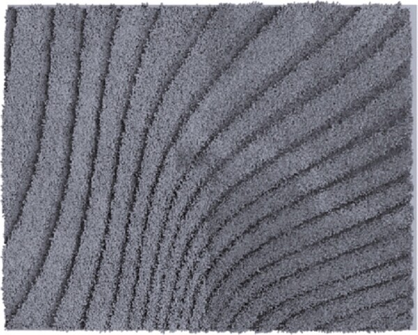 Badematte >CAFFI< in anthrazit, 100% Polyester MAGICSOFT - 60x50x1,8cm (LxBxH)