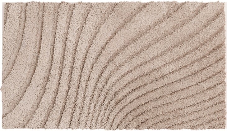Badematte >CAFFI< in beige, 100% Polyester MAGICSOFT - 100x60x1,8cm (LxBxH)