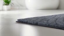 Badematte >CAFFI< in anthrazit, 100% Polyester MAGICSOFT - 120x70x1,8cm (LxBxH)