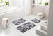 Badematte >UMBRIA< in taupe, 100% Polyacryl SUPERSOFT - 60x50x1,8cm (LxBxH)
