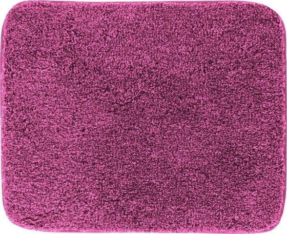 Badematte >MELANGE< in beere, 100% Polyacryl ULTRASOFT - 60x50x2,7cm (LxBxH)
