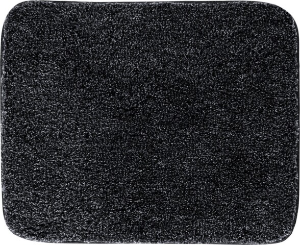 Badematte >MELANGE< in anthrazit, 100% Polyacryl ULTRASOFT - 60x50x2,7cm (LxBxH)