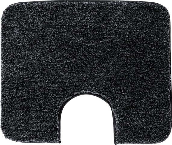 Badematte >MELANGE< in anthrazit, 100% Polyacryl ULTRASOFT - 60x50x2,7cm (LxBxH)