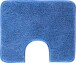 Badematte >MELANGE< in jeansblau, 100% Polyacryl ULTRASOFT - 60x50x2,7cm (LxBxH)