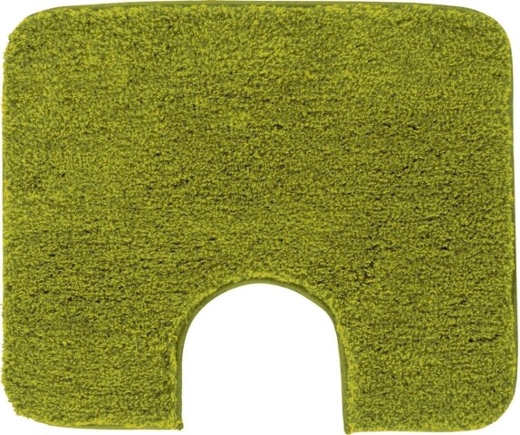 Badematte >MELANGE< in kiwigrün, 100% Polyacryl ULTRASOFT - 60x50x2,7cm (LxBxH)
