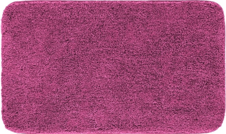 Badematte >MELANGE< in beere, 100% Polyacryl ULTRASOFT - 100x60x2,7cm (LxBxH)