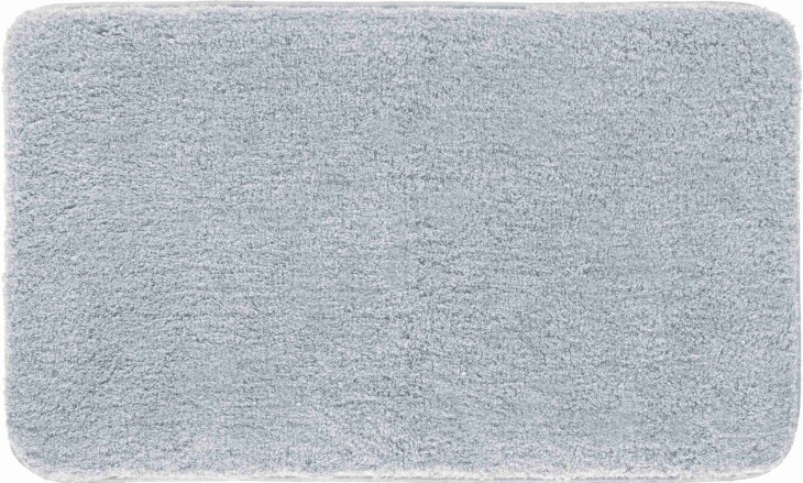Badematte >MELANGE< in silber, 100% Polyacryl ULTRASOFT - 100x60x2,7cm (LxBxH)