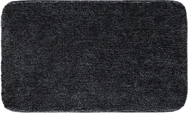 Badematte >MELANGE< in anthrazit, 100% Polyacryl ULTRASOFT - 140x80x2,7 (LxBxH)