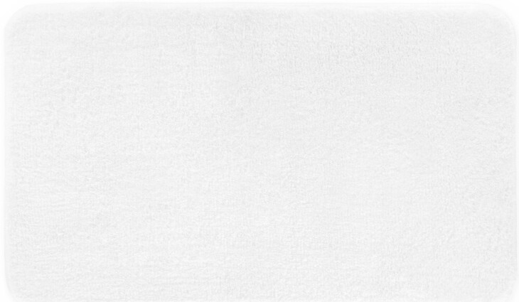 Badematte >MELANGE< in weiss, 100% Polyacryl ULTRASOFT - 140x80x2,7cm (LxBxH)