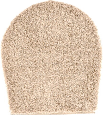 Badematte >MELANGE< in beige, 100% Polyacryl ULTRASOFT - 50x47x2,7cm (LxBxH)
