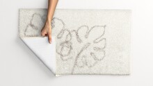 Badematte >LEVANA< in natur, 100% Polyacryl SUPERSOFT - 60x50x1,8cm (LxBxH)