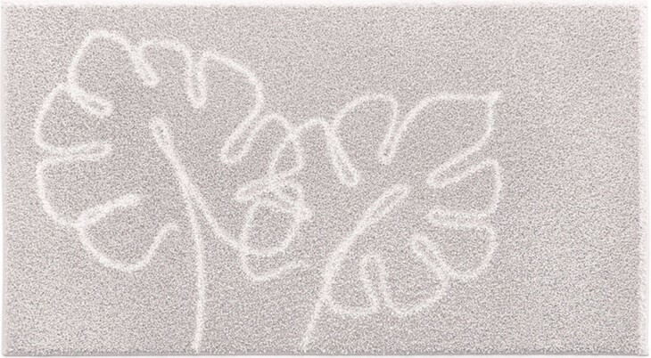 Badematte >LEVANA< in beige, 100% Polyacryl SUPERSOFT - 120x70x1,8cm (LxBxH)
