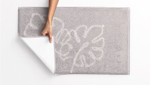 Badematte >LEVANA< in beige, 100% Polyacryl SUPERSOFT - 120x70x1,8cm (LxBxH)