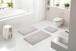 Badematte >LEVANA< in beige, 100% Polyacryl SUPERSOFT - 120x70x1,8cm (LxBxH)