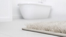 Badematte >LEVANA< in natur, 100% Polyacryl SUPERSOFT - 120x70x1,8cm (LxBxH)