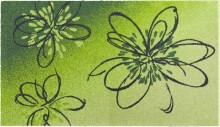 Badematte >LUSIA< in green, 100% Polyacryl...