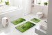 Badematte >LUSIA< in green, 100% Polyacryl SUPERSOFT - 100x60x1,8cm (LxBxH)