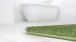 Badematte >LUSIA< in green, 100% Polyacryl SUPERSOFT - 120x70x1,8cm (LxBxH)