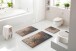 Badematte >LUSIA< in taupe, 100% Polyacryl SUPERSOFT - 120x70x1,8cm (LxBxH)