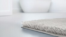Badematte >MOLENA< in kiesel, 100% Polyester MAGICSOFT - 60x50x2,8cm (LxBxH)