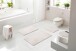 Badematte >MOLENA< in kiesel, 100% Polyester MAGICSOFT - 60x50x2,8cm (LxBxH)