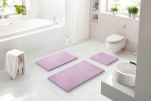 Badematte >MOLENA< in lavendel, 100% Polyester MAGICSOFT - 100x60x2,8cm (LxBxH)