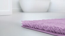 Badematte >MOLENA< in lavendel, 100% Polyester MAGICSOFT - 100x60x2,8cm (LxBxH)