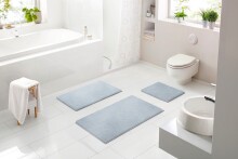 Badematte >MOLENA< in grau, 100% Polyester MAGICSOFT - 120x70x2,8cm (LxBxH)