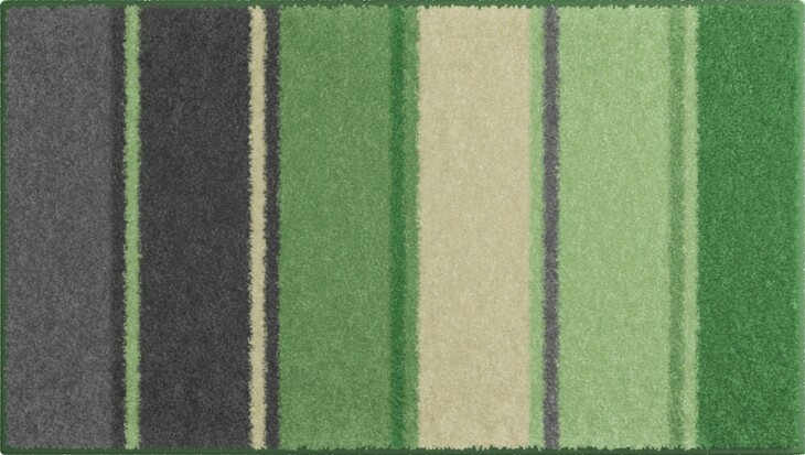 Badematte >SUMMERTIME< in grün, 100% Polyacryl SUPERSOFT - 115x65x2cm (LxBxH)