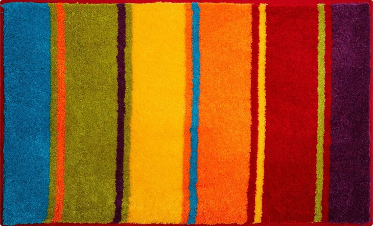 Badematte >SUMMERTIME< in multicolor - 115x65x2 (LxBxH)