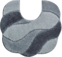 Badematte >CARMEN< in grau, 100% Polyacryl...