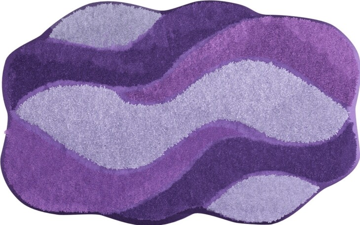Badematte >CARMEN< in flieder, 100% Polyacryl ULTRASOFT - 100x60x2,4cm (LxBxH)