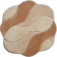 Badematte >CARMEN< in beige, 100% Polyacryl...