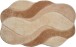 Badematte >CARMEN< in beige, 100% Polyacryl ULTRASOFT - 140x80x2,4cm (LxBxH)