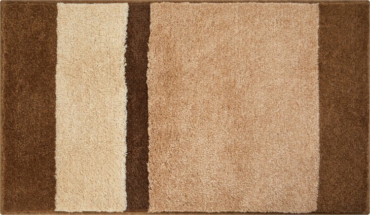 Badematte >ROOM< in beige, 100% Polyacryl SUPERSOFT - 120x70x2,4cm (LxBxH)