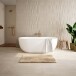 Badematte >ELYSIA< in beige, 100% Polyester MAGICSOFT - 60x50x2,5cm (LxBxH)