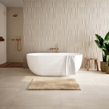 Badematte >ELYSIA< in beige, 100% Polyester MAGICSOFT - 100x60x2,5cm (LxBxH)