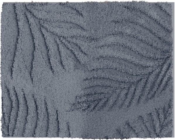 Badematte >FERYA< in anthrazit, 100% Polyester MAGICSOFT - 60x50x1,8cm (LxBxH)